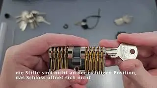 Basi AS modus mit Schlagschl&uuml;ssel (Bump Key) ge&ouml;ffnet / geknackt - deutsch #lockpicking #uhd #4k