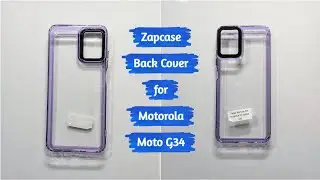 Zapcase Back Cover for Motorola Moto G34#indiaunboxed