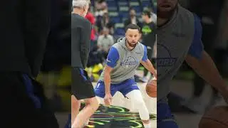 Steph curry warm up @ smoothie king center 2025 game 1