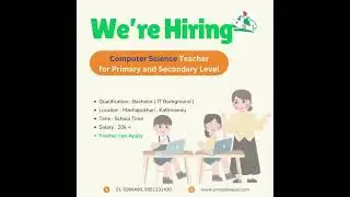 🖥️ Computer Teacher Job in Kathmandu | Fresher Can Apply | PMS JOB NEPAL || BS - 276 | 2082