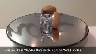 Carlisle Brass Wooden Door Knob DK32 by More Handles