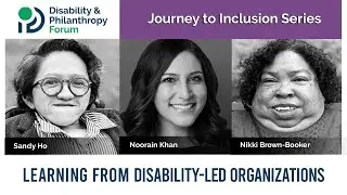 Journey to Inclusion Series: Learning from Disability-Led Organizations