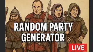Random Party Generator - Black Friday Special - Tonight Fri Nov 28th @ 8PM ET