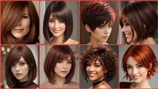 New Look & Beautiful Women 's Short Copper Brown Hair Dye Collections #2025 #beautygirlscracks 