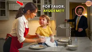 El Millonario Lleg&oacute; Temprano Y Qued&oacute; Helado Al Ver Lo Q La Mesera Hac&iacute;a A Su Hijo.5 Segundos Despu&eacute;s