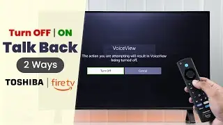 Toshiba Fire TV: How to Turn OFF | ON Talk Back [Screen Reader]