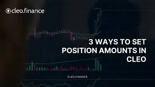 3 Ways to Set Position Size - CLEO Trading Platform - USDT,  in the Traded Asset & as % of Balance