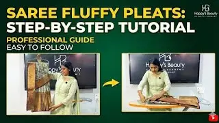 Professional way Complete steps for saree fluffy pleats for every occasion in Telugu 