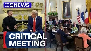 Critical White House talks on war in Ukraine | 9 News Australia