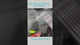 Ultra-narrow aluminum strip slitting#steel #shorts