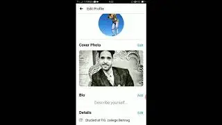 How To Edit Facebook Bio on mobile || in hindi