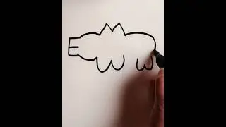 how to draw a animal. Pig drawing easy. #animaldrawings #viralshort🔥🔥🔥
