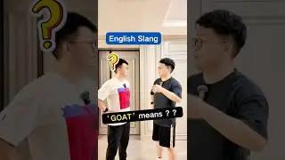 What does the slang word &lsquo;GOAT&rsquo; mean?#english #learnenglish #英語 #englishslang