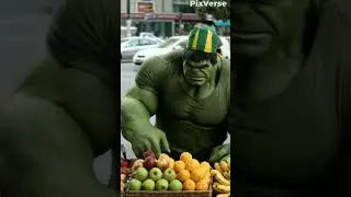 hulk sell the fruits on street