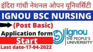 |ignou post basic bsc nursing 2022 application form|post bsc nursing