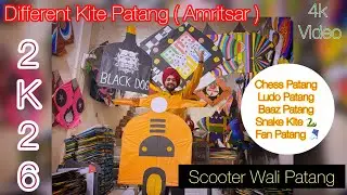 Different Kite Patang 🤯&hellip;&hellip; l Amritsar ❤️  &hellip;.. 2k26 &ldquo; Trolley Kite 🪁; Chess ♟️ Kite , Ludo Patang ; 🤑🤑