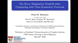 Paul Riechers @ CSH Online Workshop Stochastic thermodynamics of complex systems