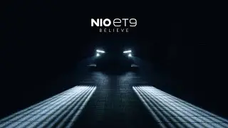 The Adaptive Light Carpet unfolds as the ET9 awaits boarding