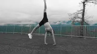 Woman doing cartwheel #fitlady 🔥 | Fitness Body