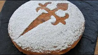 Tarta de Santiago - Spanish Almond Cake | Baking Smity