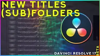 DaVinci Resolve Titles NEW Way To Organize
