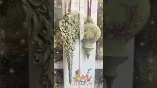 ✨Make pretty Angel Ornaments w/ IOD Angelic Tapers Mould 😇 #myvictorianheart #iod #christmascrafts