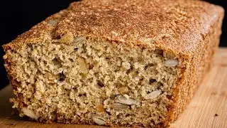 Gesundes Brot in 5 Minuten! Ohne Mehl und Hefe!