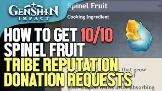 How to get 10/10 Spinel Fruit Tribe Reputation Donation Requests Genshin Impact