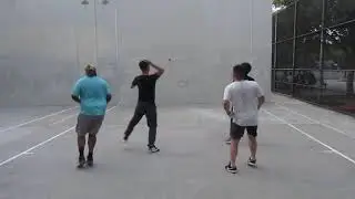 162 Park - Lun & Johnson vs Carl & Max - Pick Up Doubles Filmed By Handball Social - 9.10.2025