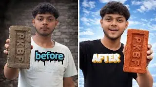 পুরনো ইট কিভাবে নতুন করলাম brick after and before Mr challenge dada 