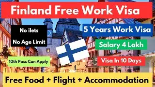 Move to Finland 🇫🇮 | Finland Free Work visa 2024 | Jobs in Finland