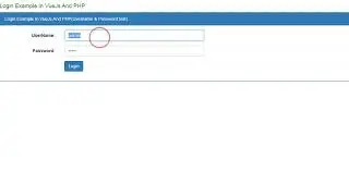 Login Example In VueJs And PHP