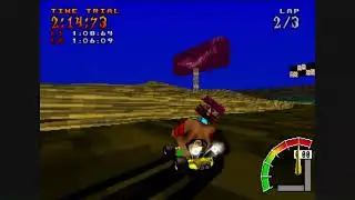 Crash Team Racing - Time Trial - N64 Wario Stadium (3:24:23) [WORLD RECORD?]