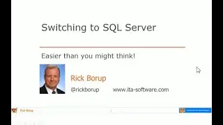Switching to SQL Server