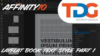 Affinity10 Layflat Book Part 2 Text Styles