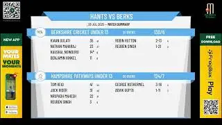 Hampshire Pathways Under 13 v Berkshire Cricket Under 13