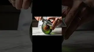 Cutting a Glass Avocado | ASMR Crystal Fruit