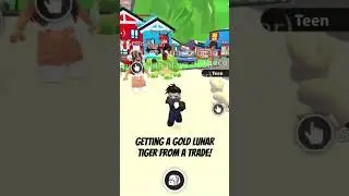 Getting a gold lunar tiger in adopt me