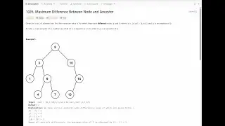 1026 Maximum Difference between node and ancestor leetcode solution #faangprep #dsaforbeginners