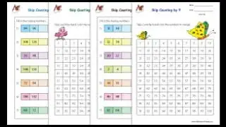 Skip Counting Worksheets
