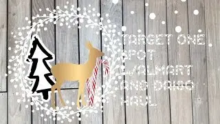 Target One Spot, Daiso, Walmart Haul // Christmas Craft Haul