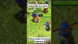 what under in lucky letterbox #coc #clash #lucky letterbox