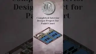Padel Court &ndash; Full Interior Design & BIM Project #padelcourt #architecture #interiordesign #revit