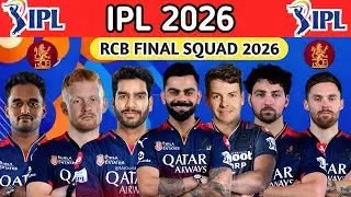 IPL 2026 | RCB Full & Final Squad 2026 IPL| RCB Full Players List | RCB Full Squad 2026 |IPL Updates