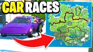 The *NEW* RACING CUP with CARS in FORTNITE... (NEW CAR RACE TOURNAMENT)