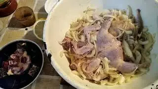 Перепела из коробки в маринаде