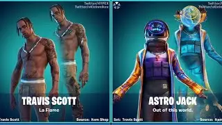 *LEAKED* FORTNITE TRAVIS SCOTT SKIN, EMOTES, and CHALLENGES! 🚀🌎🎢 🎪