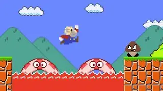 Super Mario Bros., but Every time Mario jumps, he gets OLDER!