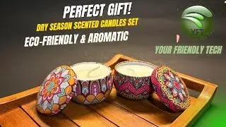 Perfect Gift! Dry Season Scented Candles Set | Eco-Friendly & Aromatic | Your Friendly Tech #shorts