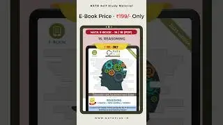 NATA Reasoning | #nata2023 | #nataexam | NATA Self Study Material 2023 | NATA Preparation books